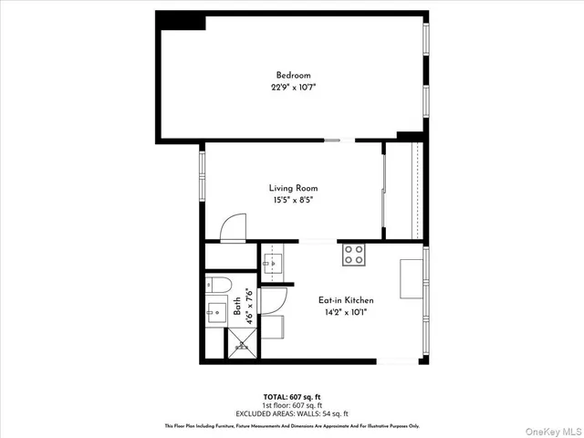 a picture of a bench in front of a door