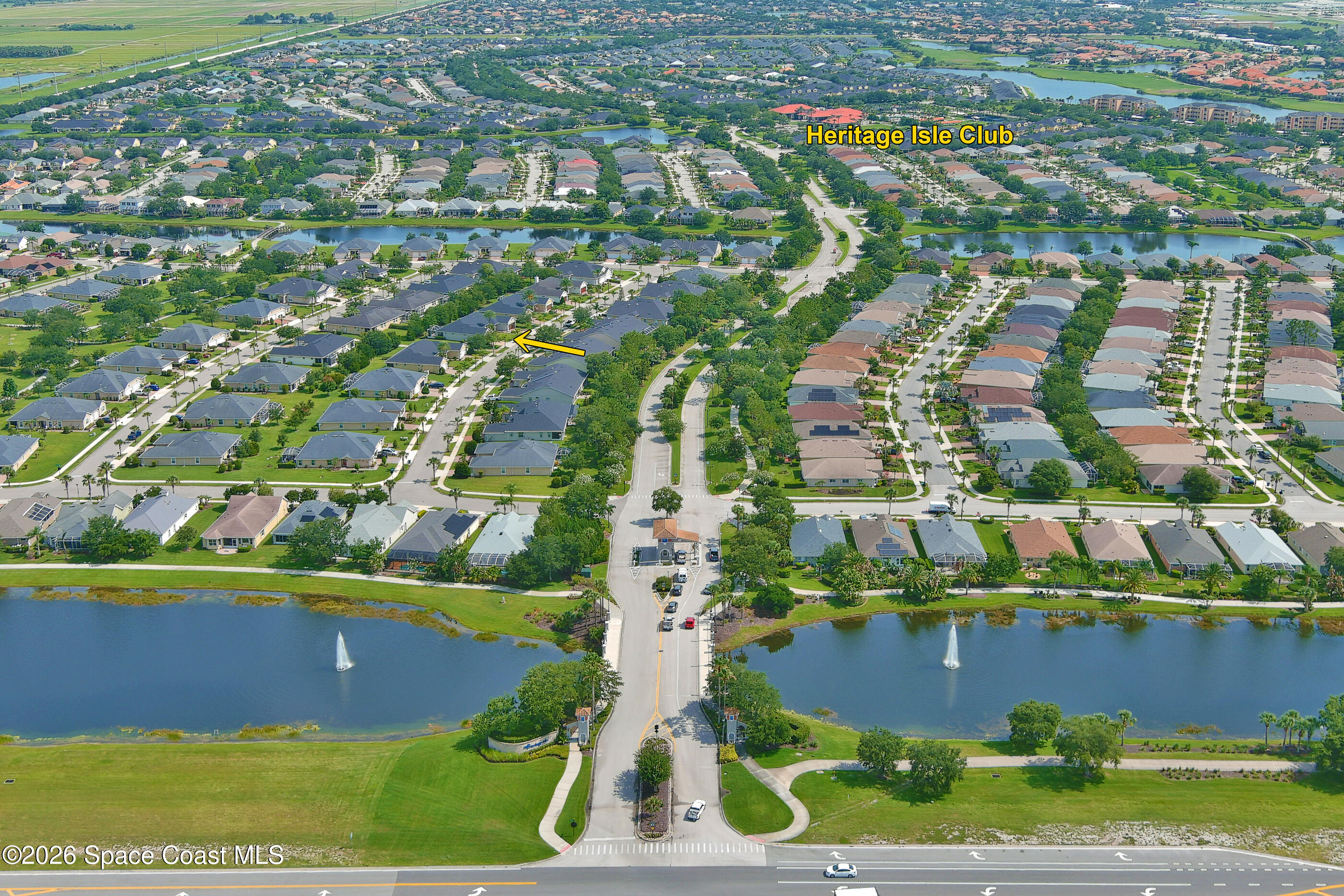 7170 Ralston Street Melbourne, FL 32940 - Photo 44 of 77 Aerial from Entrance to Club House