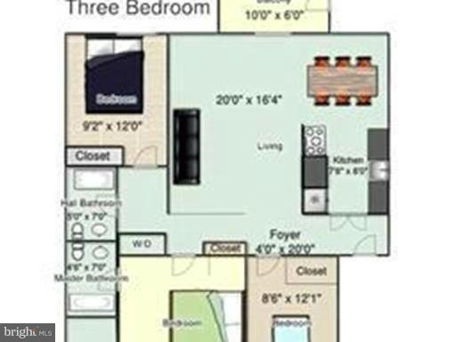 2243 Castle Rock Square, Unit 22C Reston, VA 20191 - Photo 27 of 27 floor plan
