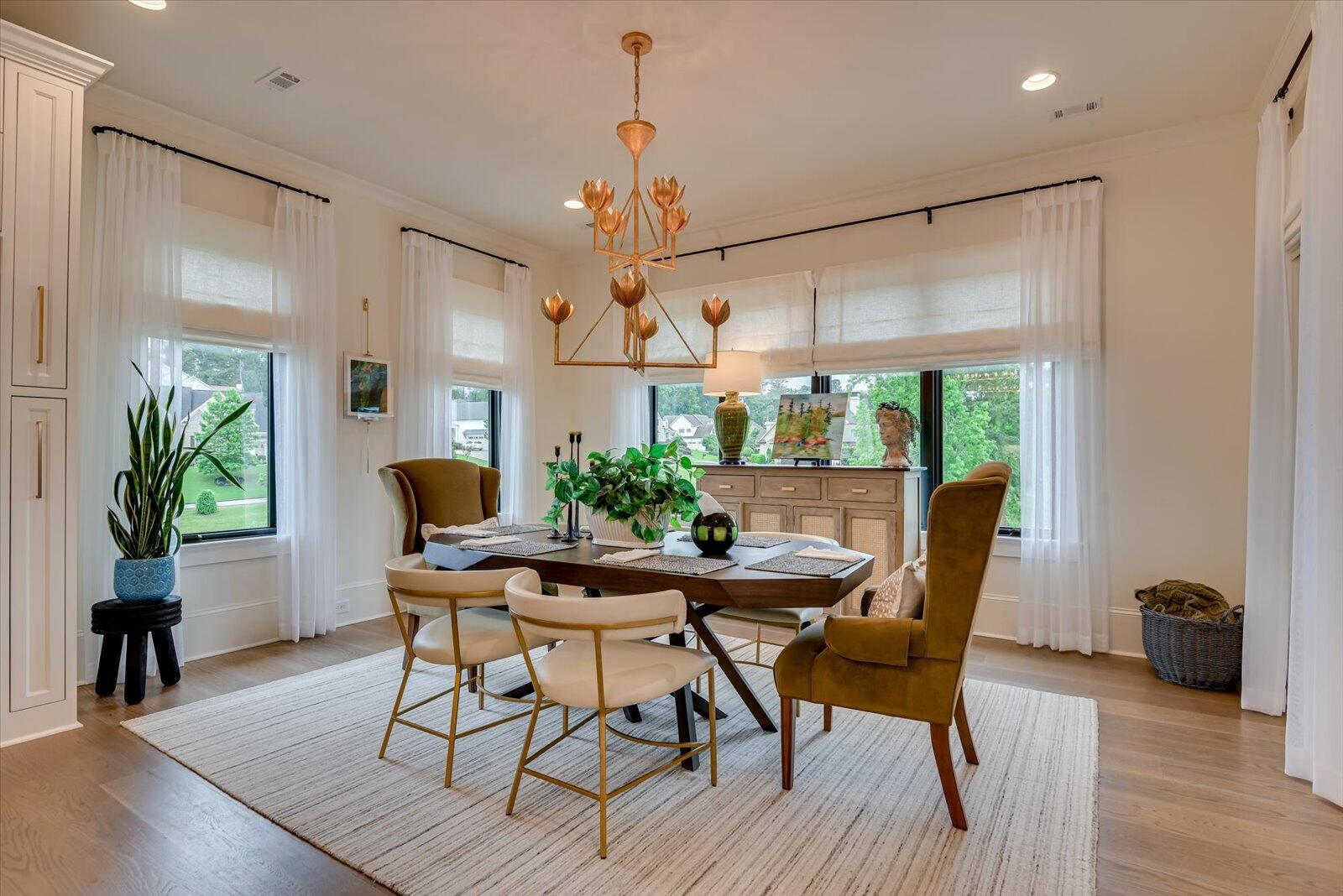 2025 Grace Avenue Evans, GA 30809 - Photo 15 of 67 Breakfast room with white oak flooring with surrounding windows.