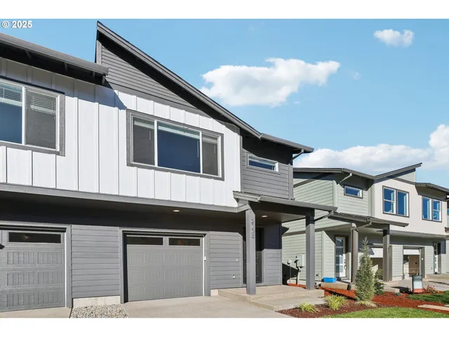 a front view of a building