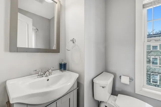 a view of city from a balcony