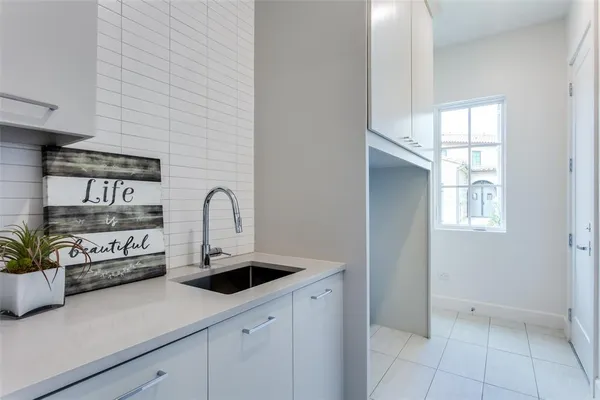 view of kitchen with sink and cabinets