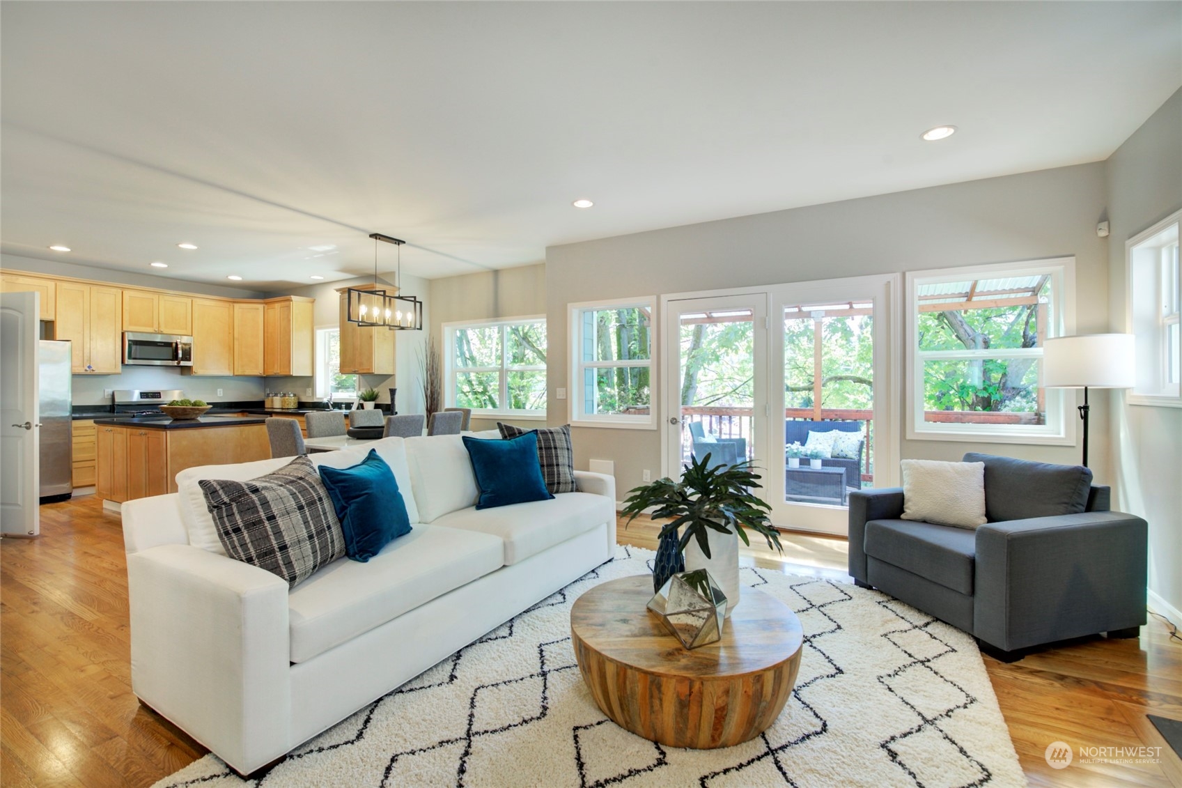 3649 22nd Avenue Southwest Seattle, WA 98106 - Photo 2 of 40 a living room with furniture and a large window