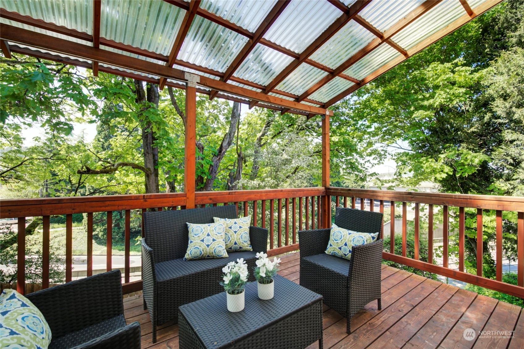 3649 22nd Avenue Southwest Seattle, WA 98106 - Photo 10 of 40 a view of a two chairs in the deck