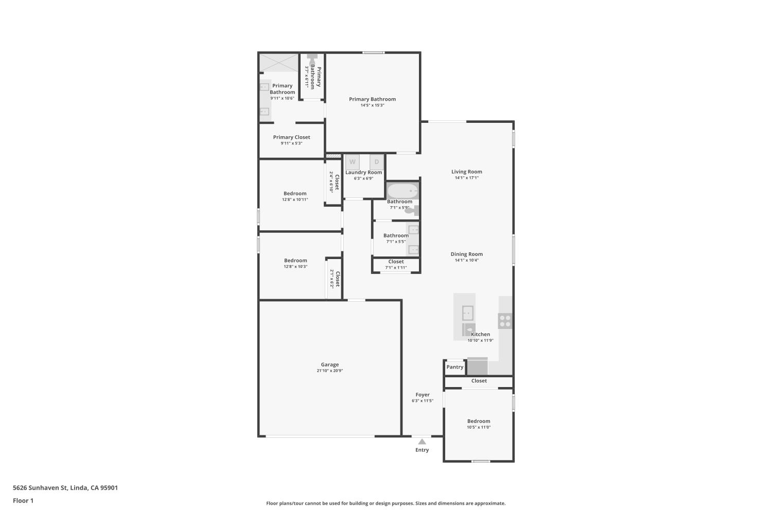 5626 Sunhaven Street Marysville, CA 95901 - Photo 31 of 31 a picture of a room with a white wall and a white wall