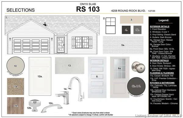 $251,900 | 4208-lot 103 Round Rock Boulevard, Charlestown, IN 47111