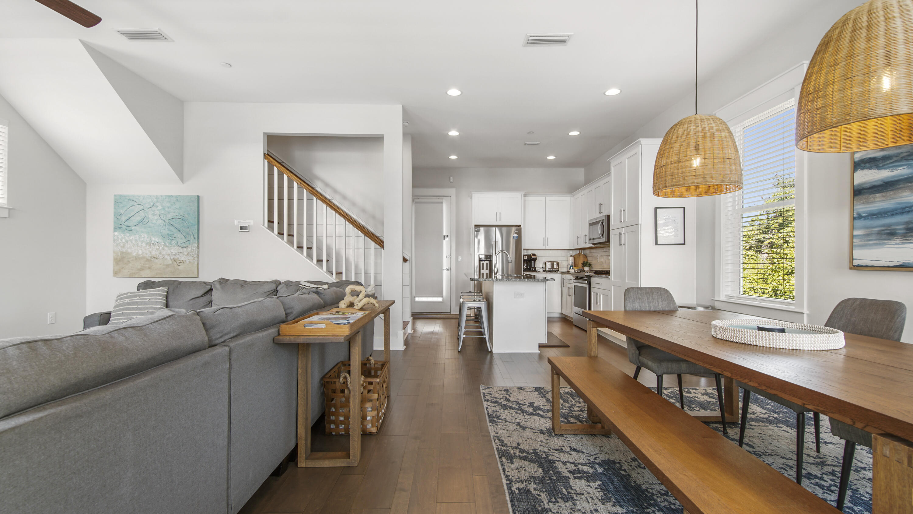 61 Charming Way Santa Rosa Beach, FL 32459 - Photo 3 of 41 a living room with furniture and a chandelier