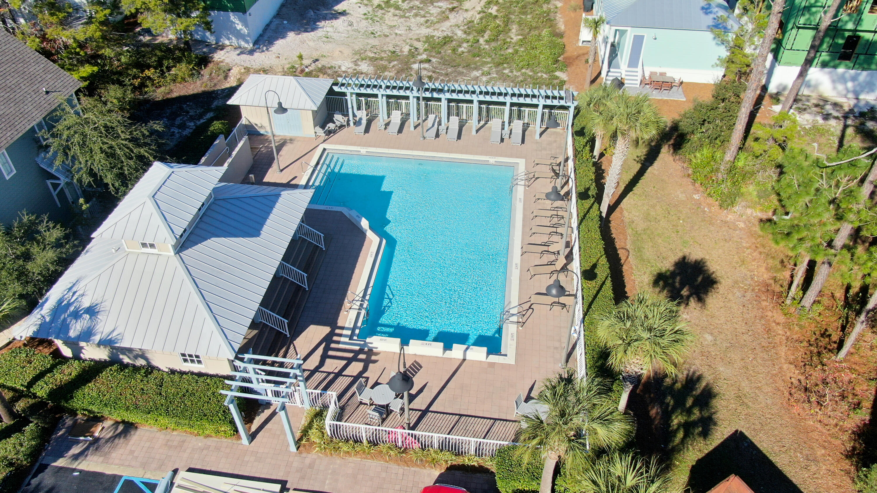 61 Charming Way Santa Rosa Beach, FL 32459 - Photo 35 of 41 an aerial view of a house with swimming pool