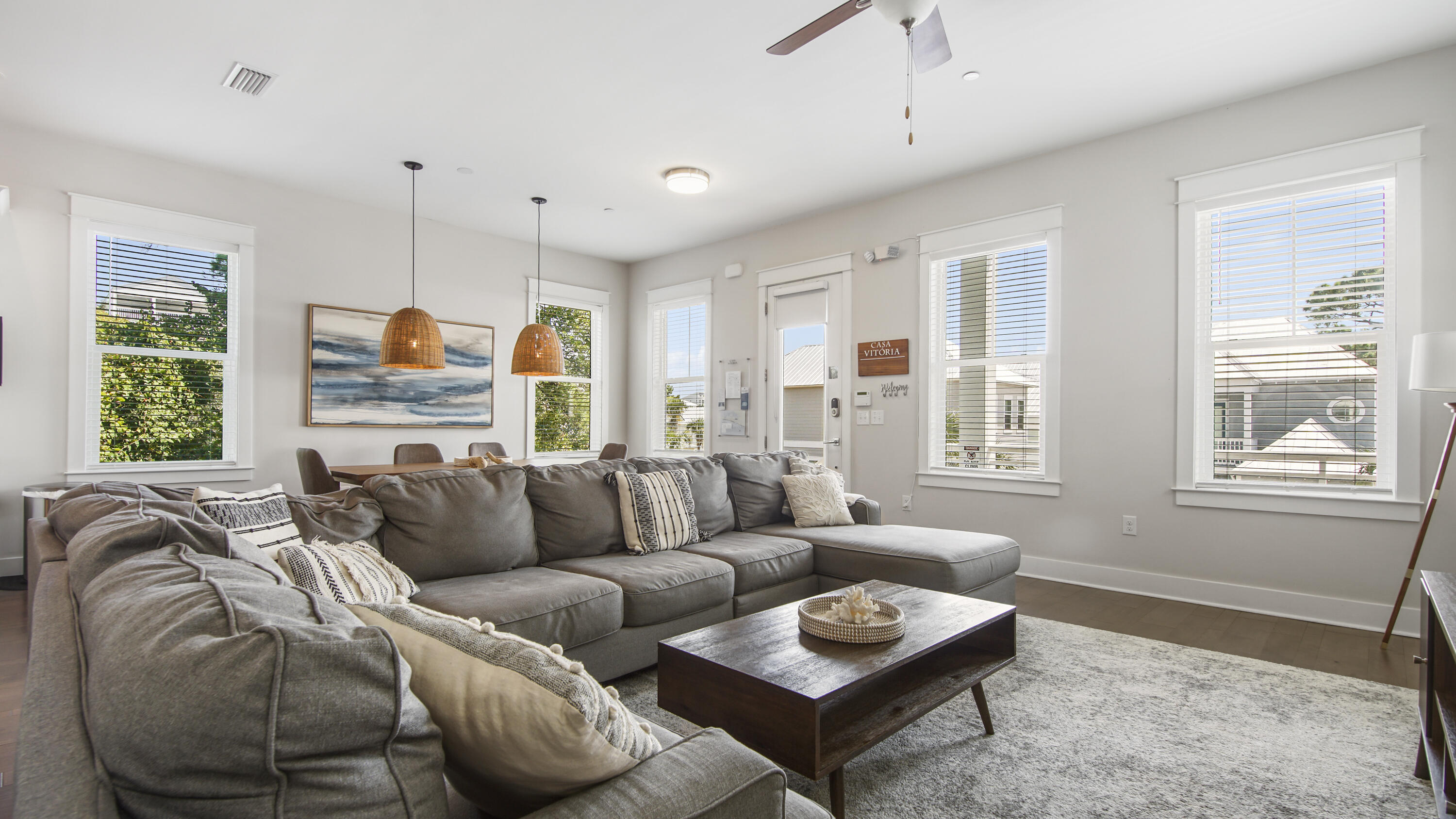 61 Charming Way Santa Rosa Beach, FL 32459 - Photo 6 of 41 a living room with furniture fireplace and window