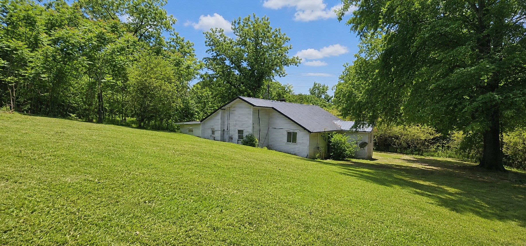 505 Draper Street Paris, TN 38242 - Photo 3 of 11 a yellow house with a big yard plants and large trees