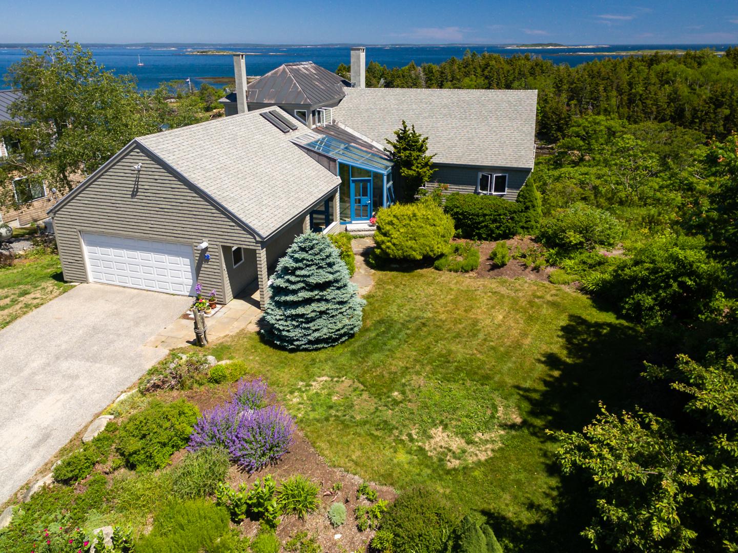 28 Water Cove Road Harpswell, ME 04003 - Photo 8 of 39 5-Front Lawn to Sweeping Ocean View