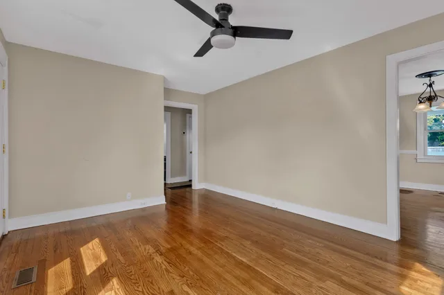 wooden floor in an empty room