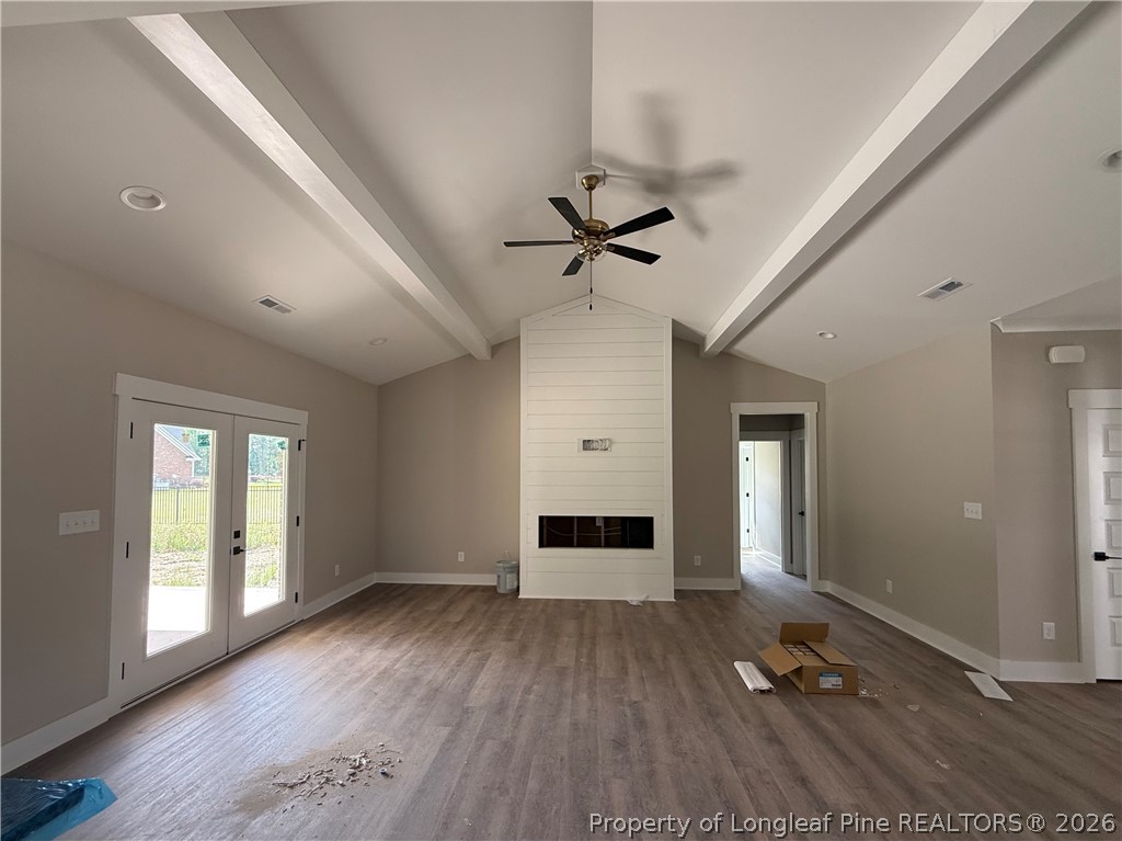 132 Ridge Stone Drive Autryville, NC 28318 - Photo 10 of 26 wooden floor in an empty room with a window