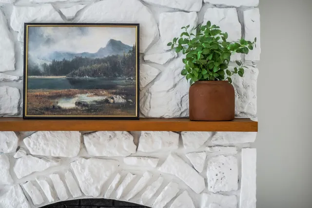 a view of a golf course with a garden