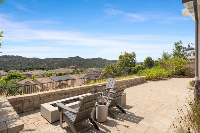 a view of a lake with a mountain view