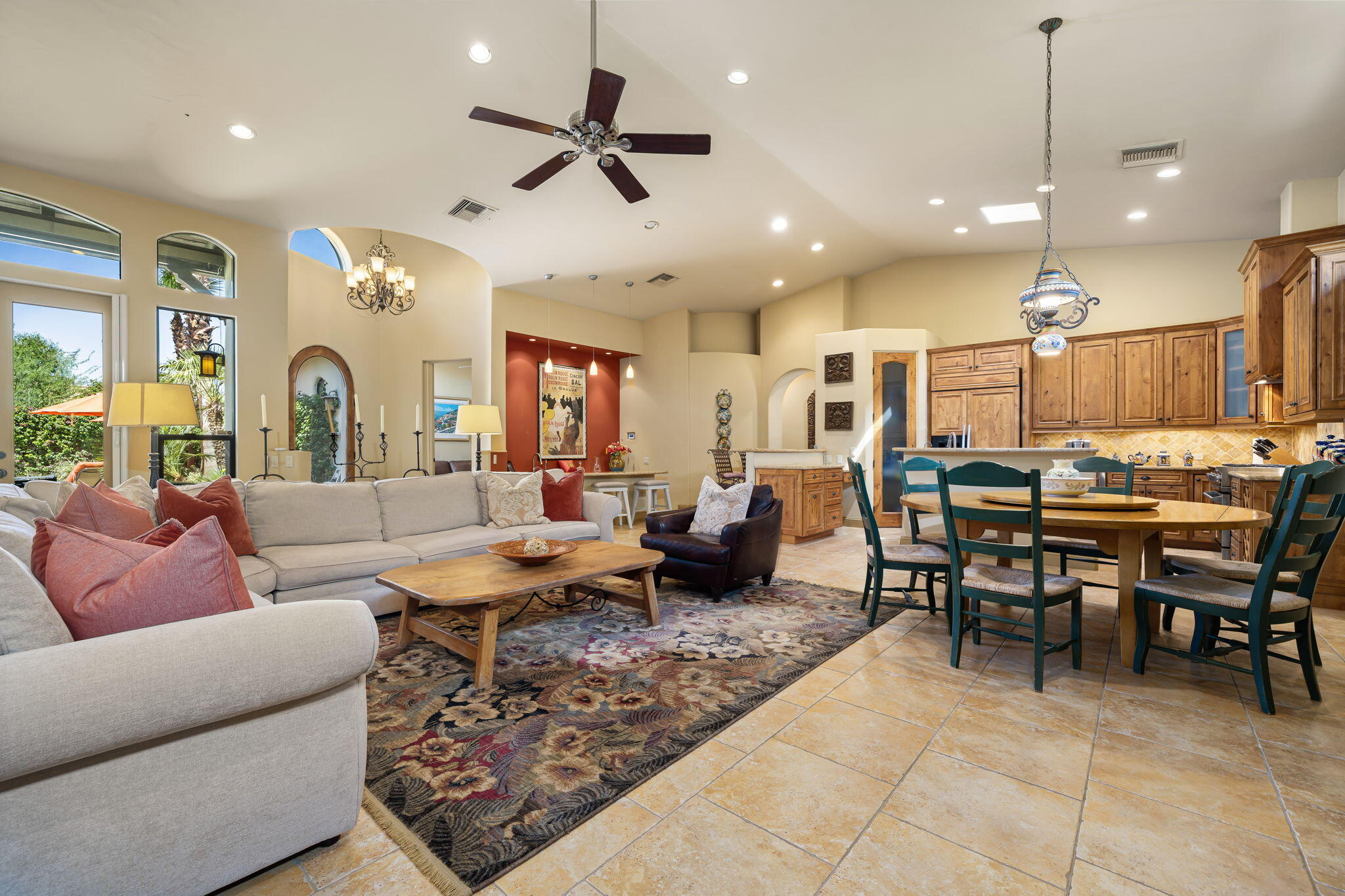 42590 Sandy Bay Road Bermuda Dunes, CA 92203 - Photo 22 of 45 a living room with lots of furniture and a large window