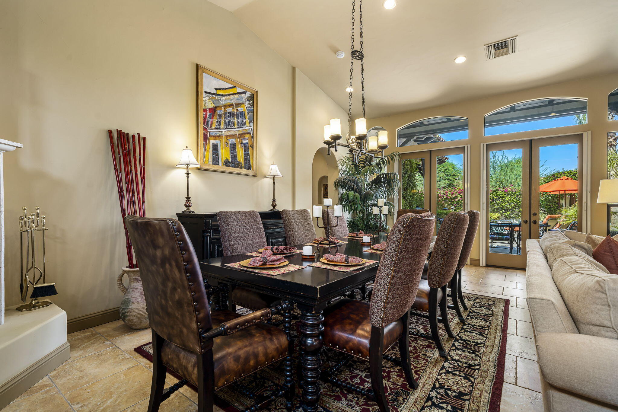 42590 Sandy Bay Road Bermuda Dunes, CA 92203 - Photo 26 of 45 a view of a dining room with furniture window and outside view