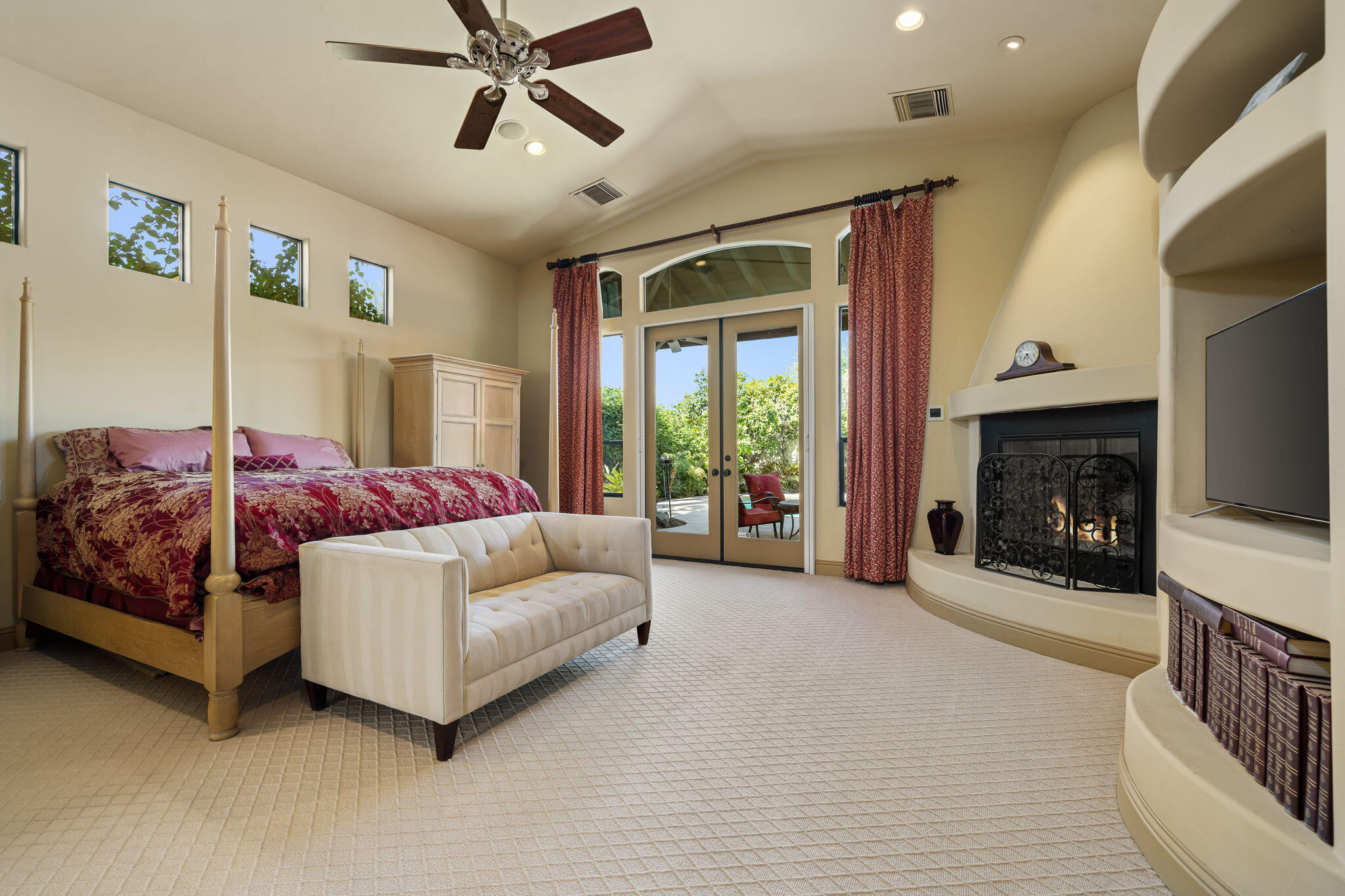 42590 Sandy Bay Road Bermuda Dunes, CA 92203 - Photo 27 of 45 a living room with furniture and a fireplace