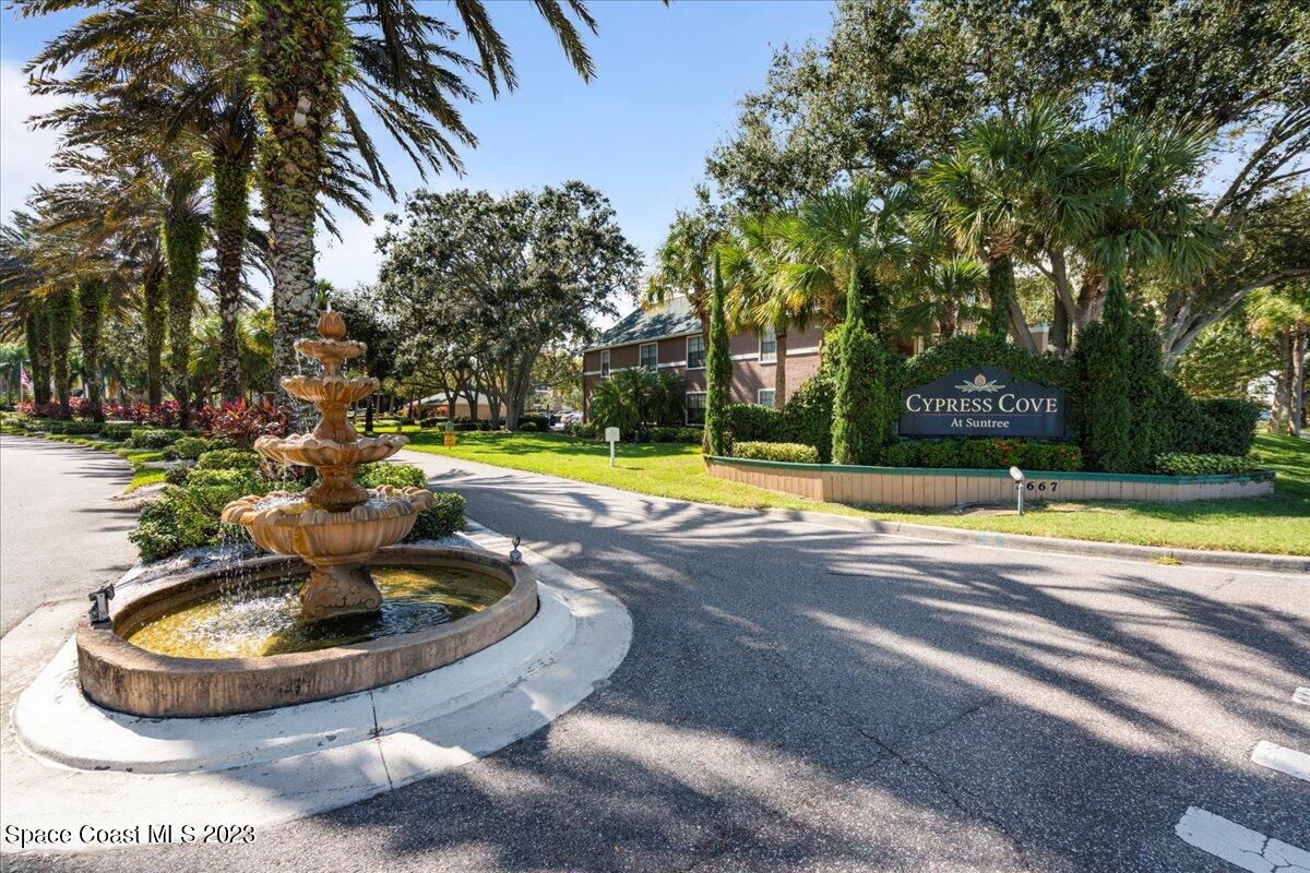 7667 North Wickham Road, Unit 916 Melbourne, FL 32940 - Photo 40 of 53 a view of a swimming pool with a sitting space