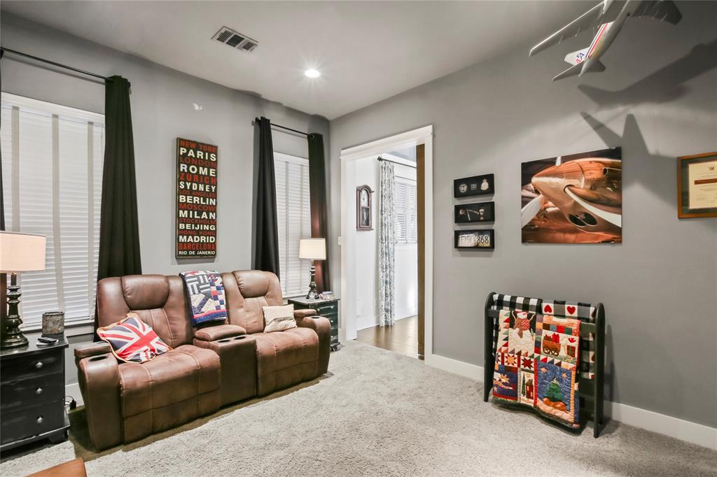 125 George Owens Road Ponder, TX 76259 - Photo 23 of 37 a living room with furniture a couch and a window