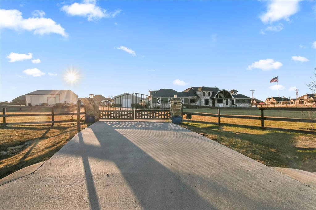 125 George Owens Road Ponder, TX 76259 - Photo 32 of 37 a view of a swimming pool and an outdoor seating