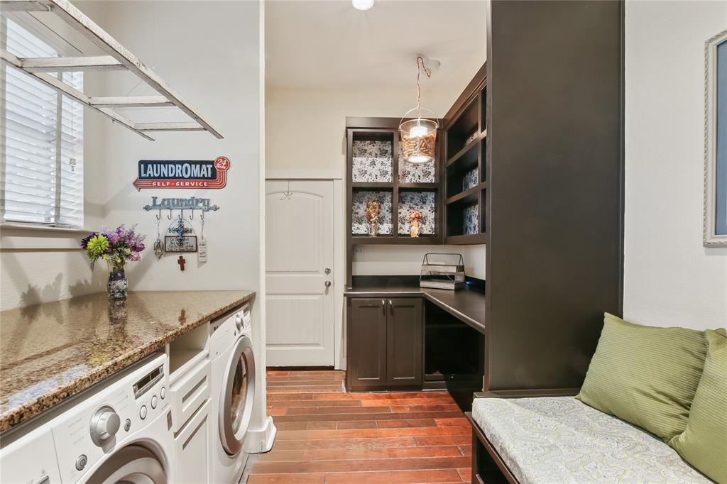 125 George Owens Road Ponder, TX 76259 - Photo 6 of 37 a kitchen with stainless steel appliances granite countertop a sink stove and refrigerator