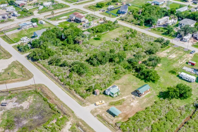 a view of a lake with a city view