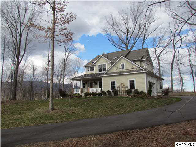 345 Burchs Creek Road Crozet, VA 22932 - Photo 3 of 35 Paved drive with side facing garage. Basketball court.
