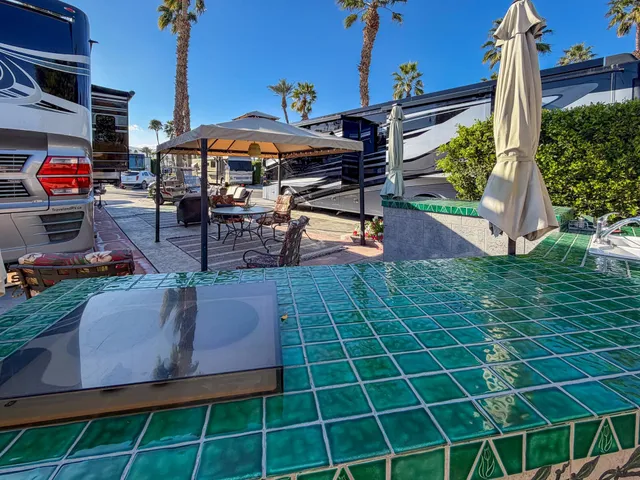 a view of outdoor space with seating