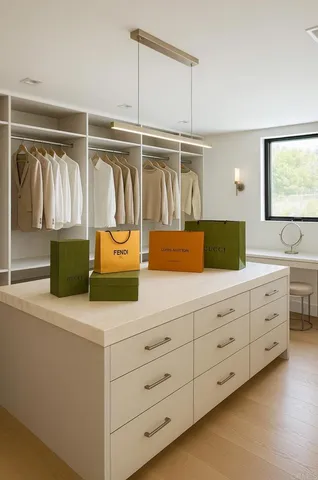 a living room with furniture and window