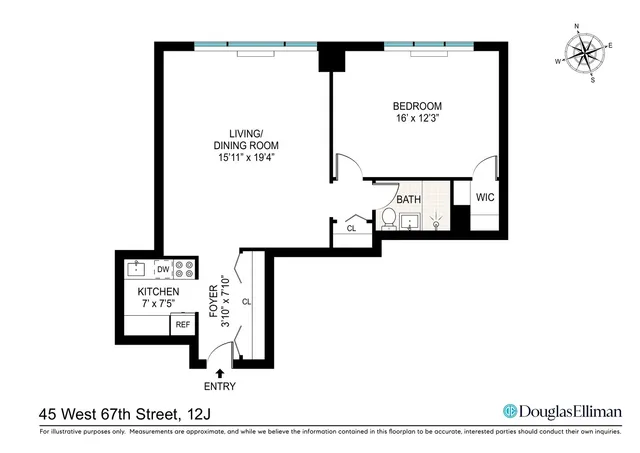 $6,000 | 45 West 67th Street, Unit 12J | Upper West Side