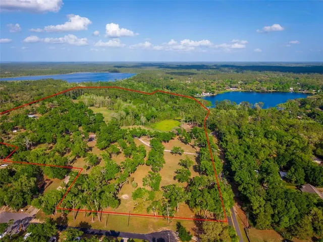 a view of a garden with an outdoor space
