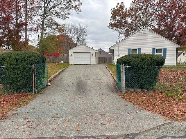 a front view of a house