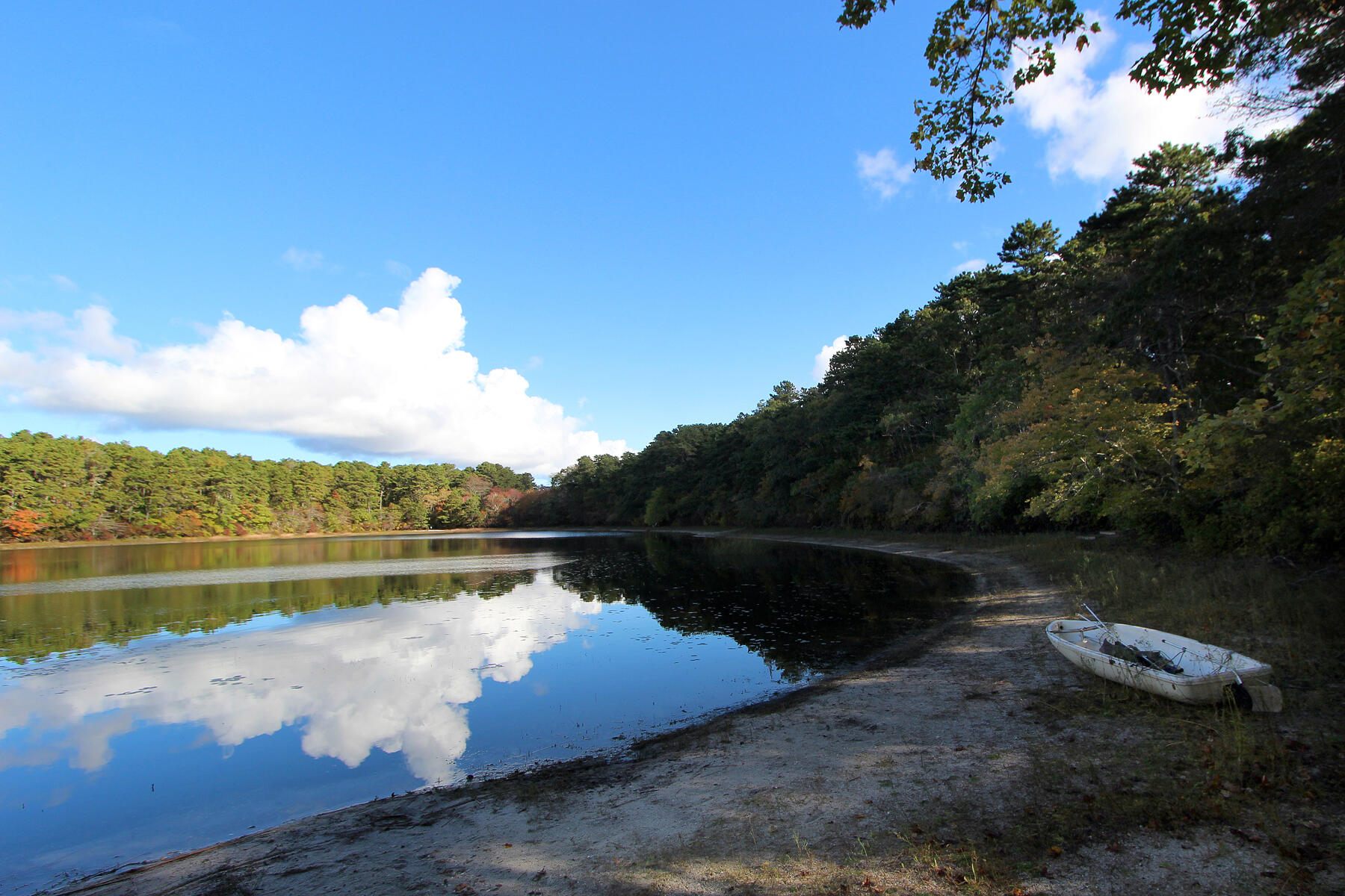 222 Buck Island Road, Unit 53 West Yarmouth, MA 02673 - Photo 2 of 23 a view of a lake with outside area