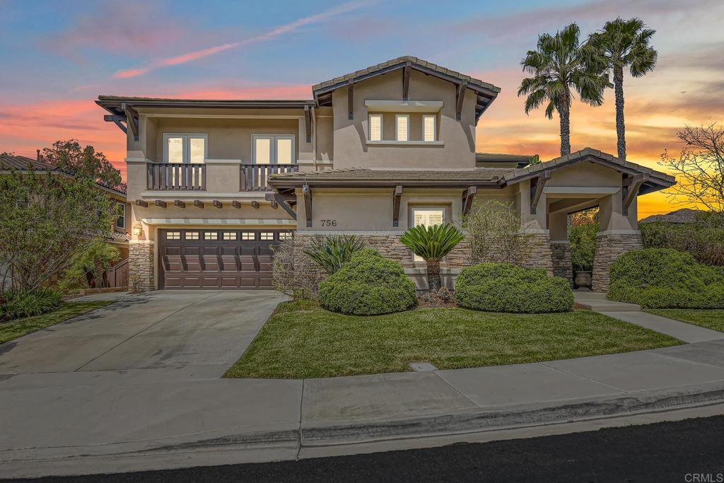 front view of house with a yard