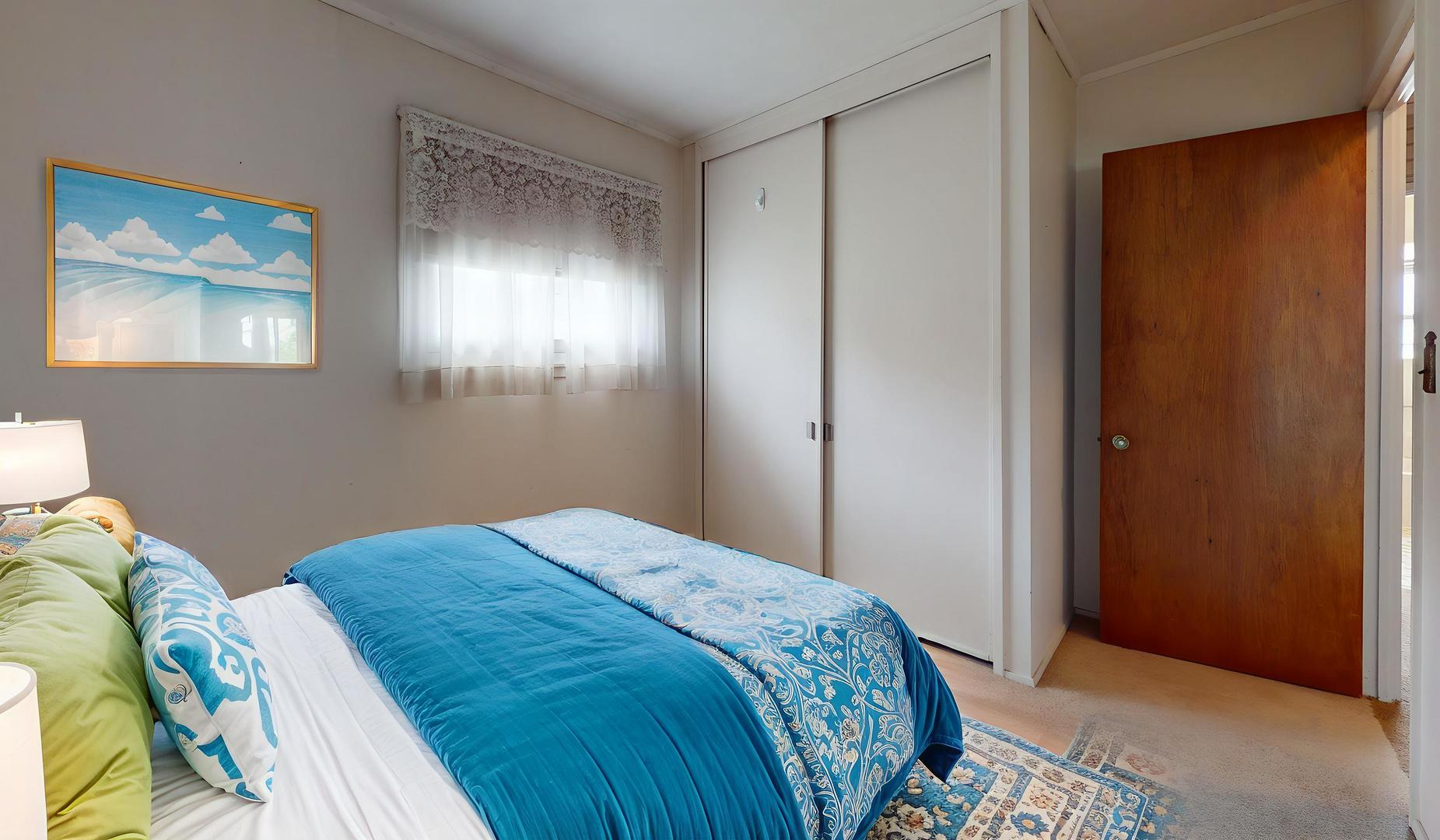 709 South Dennis Road Wheeling, IL 60090 - Photo 9 of 16 a bedroom with a bed and a painting on the wall