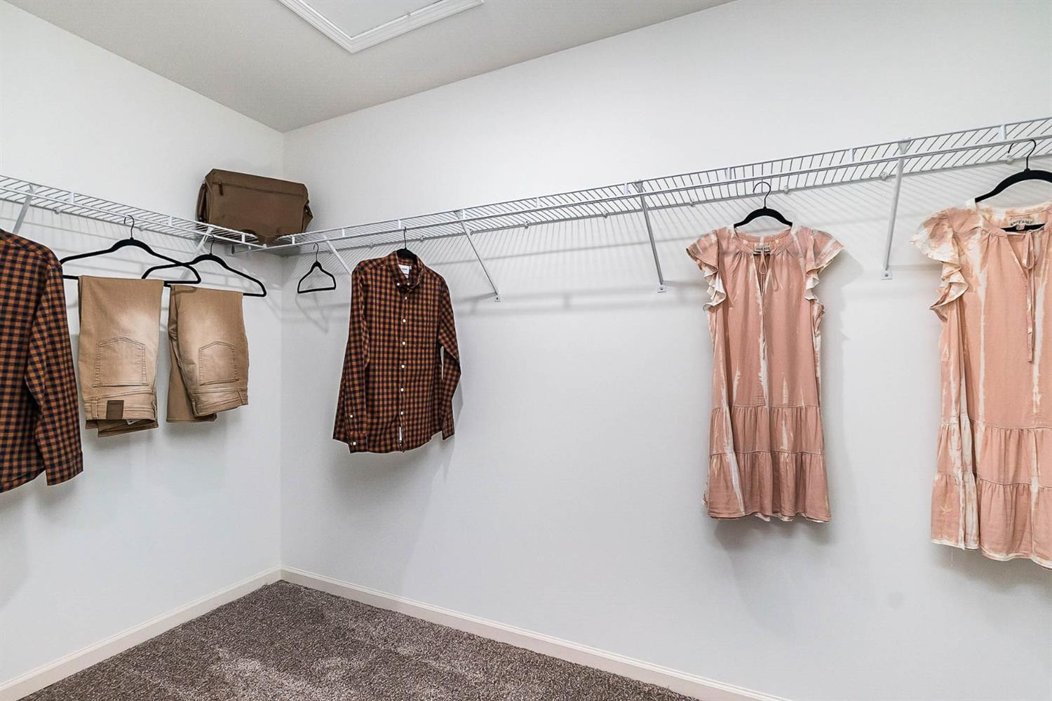 10384 Whitney Place Crown Point, IN 46307 - Photo 22 of 31 a view of walk in closet with clothes and shoes