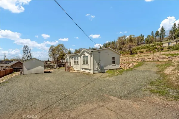 a view of a house with a patio