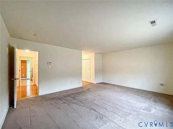 a view of an empty room