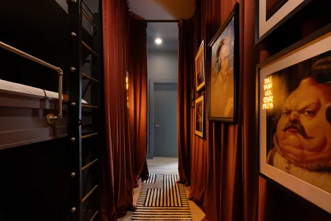 a view of balcony and wooden floor