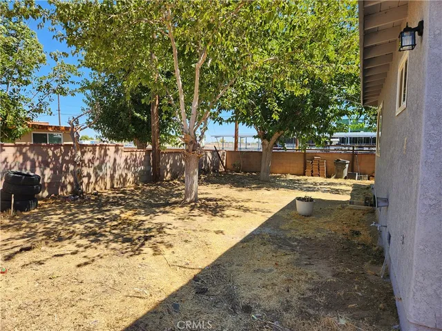 a backyard of a house