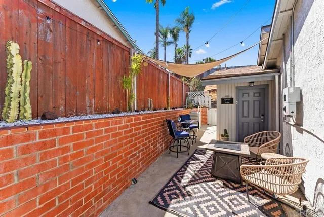 a outdoor space with patio