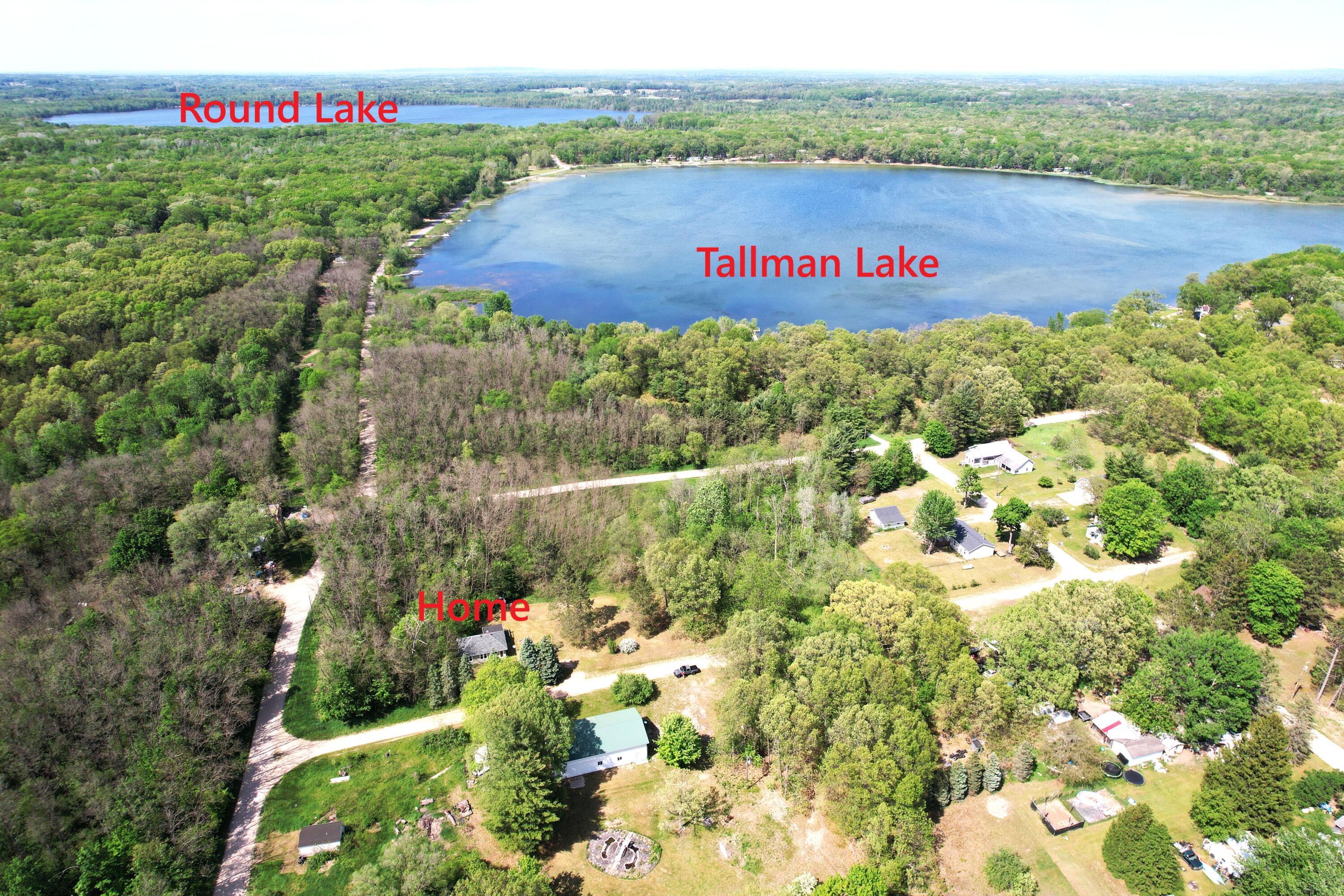 View of home and lakes