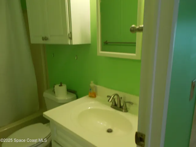 a bathroom with a sink and toilet