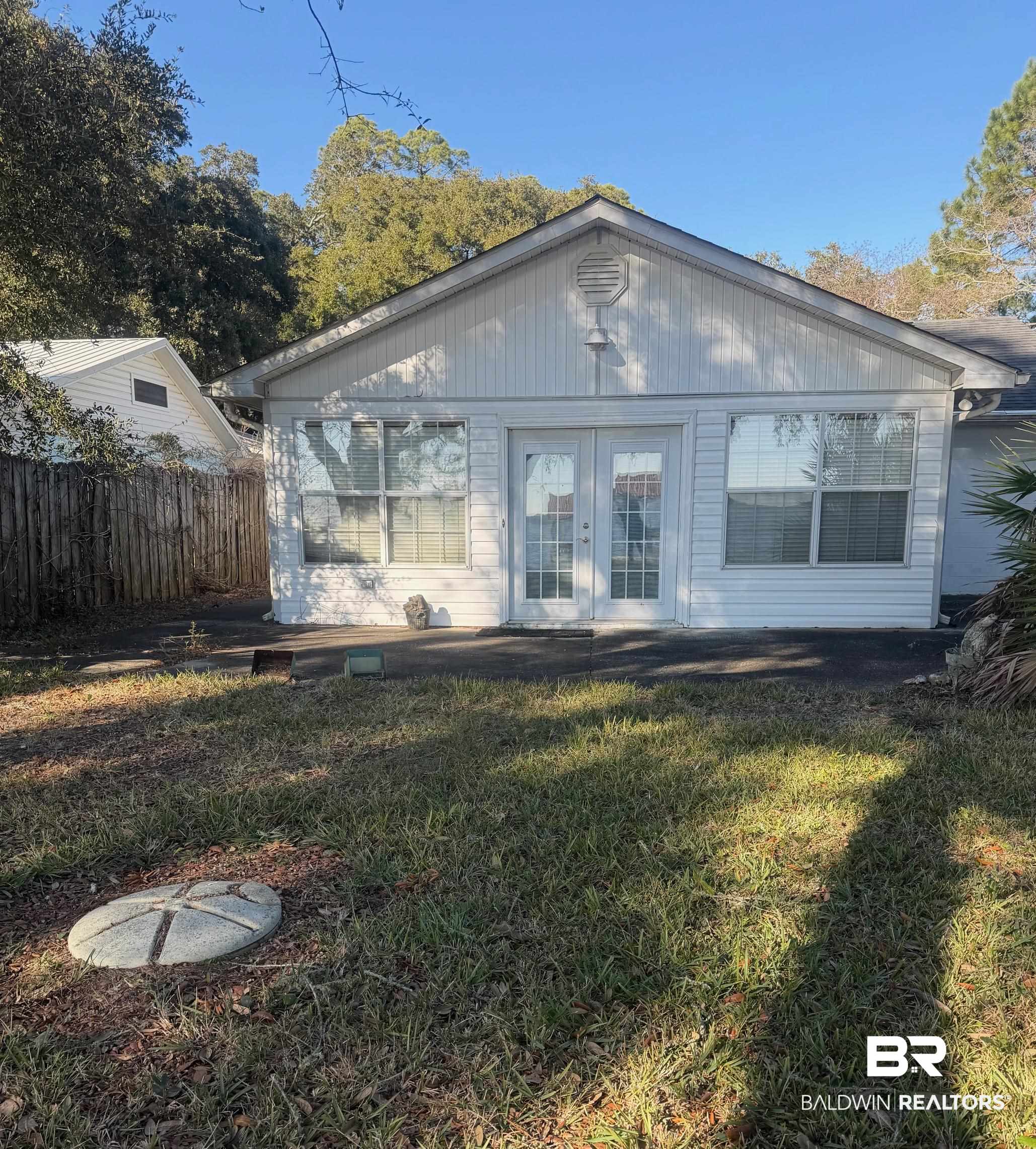 35776 Boykin Boulevard Lillian, AL 36549 - Photo 10 of 14 Back of house featuring french doors