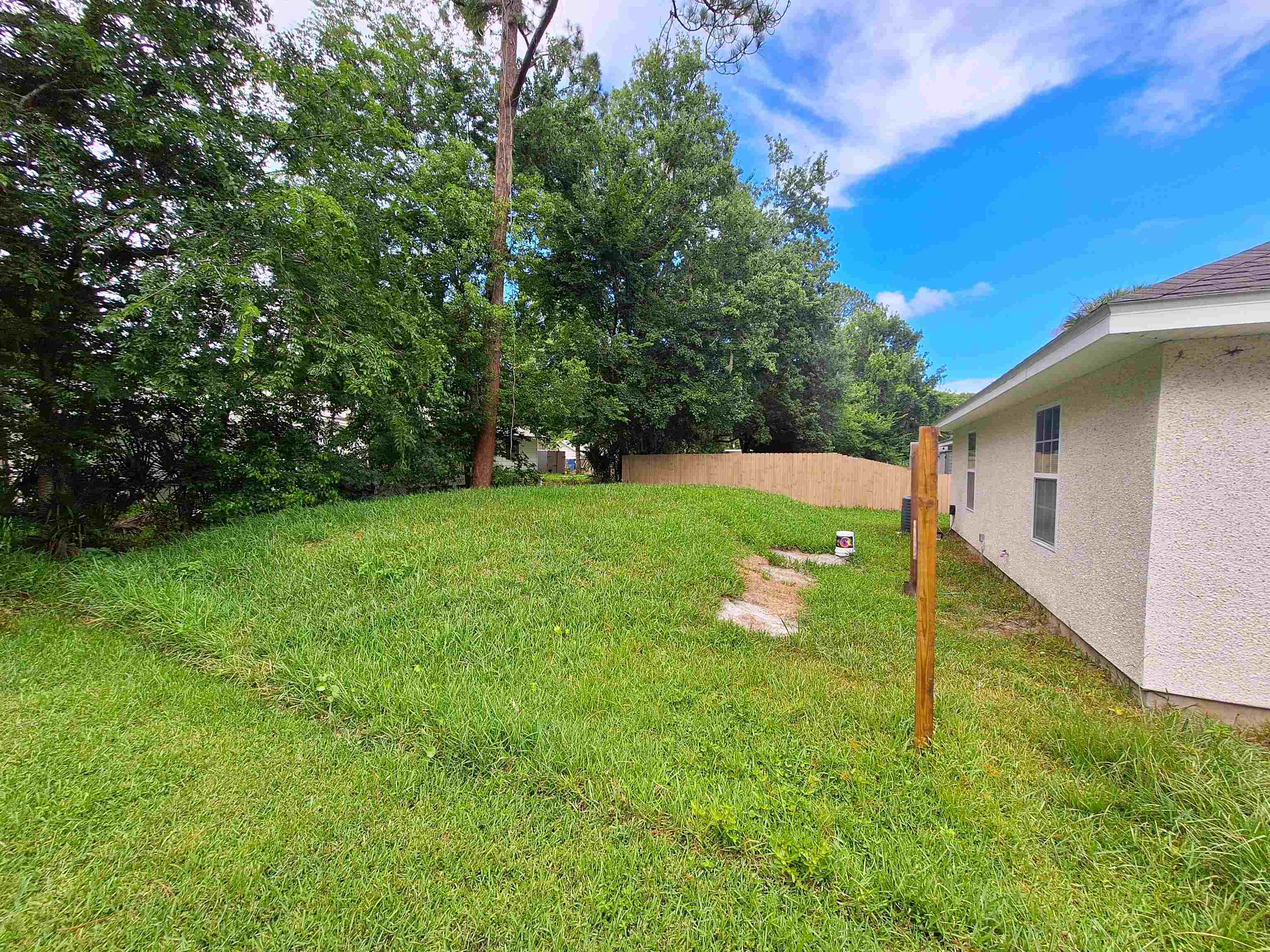 870 13th Street St. Augustine, FL 32084 - Photo 23 of 28 a backyard of a house with lots of green space