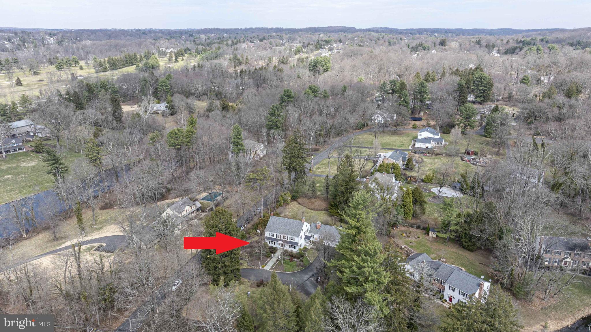 563 Pebble Hill Road Doylestown, PA 18901 - Photo 74 of 81 an aerial view of a houses with a yard