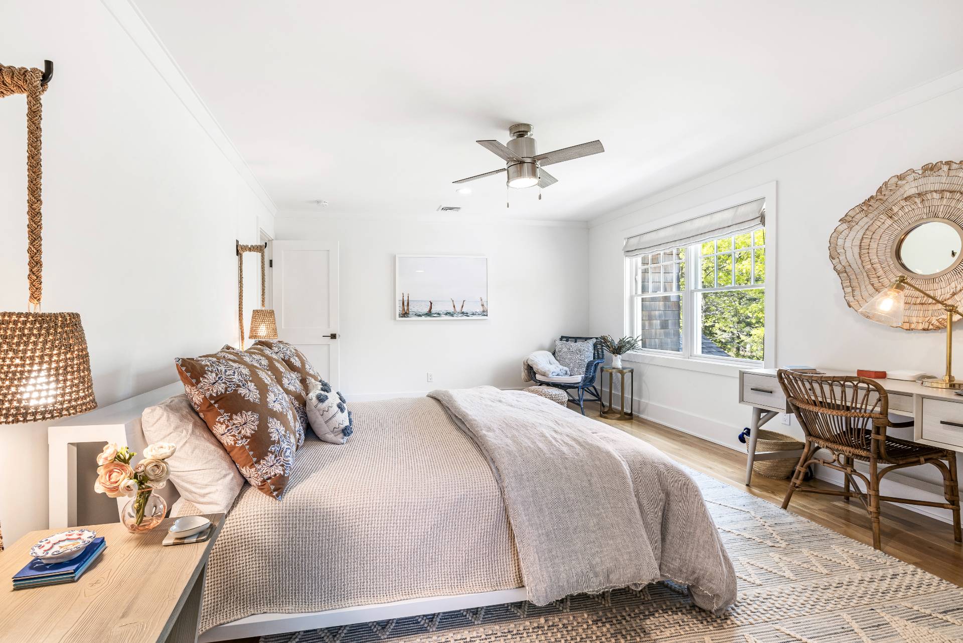 7 Park Street East Hampton, NY 11937 - Photo 15 of 23 a bedroom with a bed and a table chair
