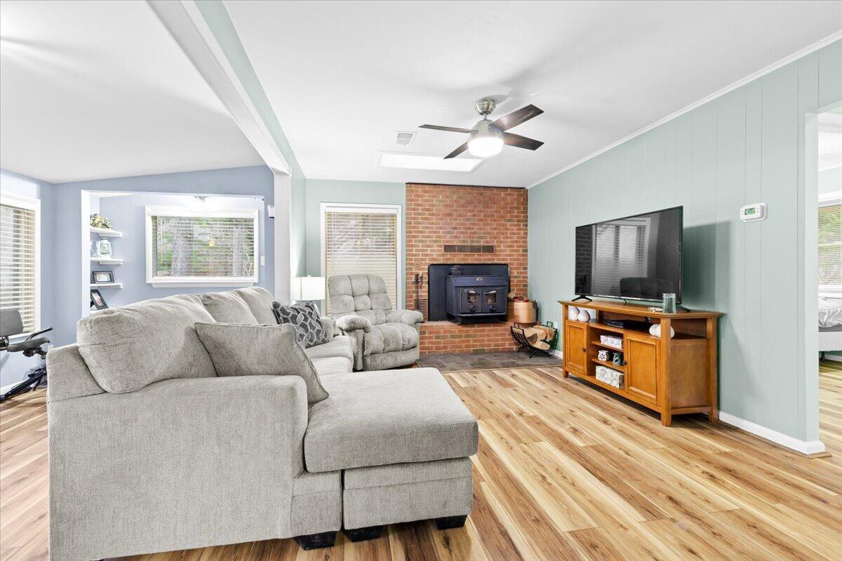 6742 Upper Craigs Creek Road Catawba, VA 24070 - Photo 12 of 23 a living room with furniture and a flat screen tv